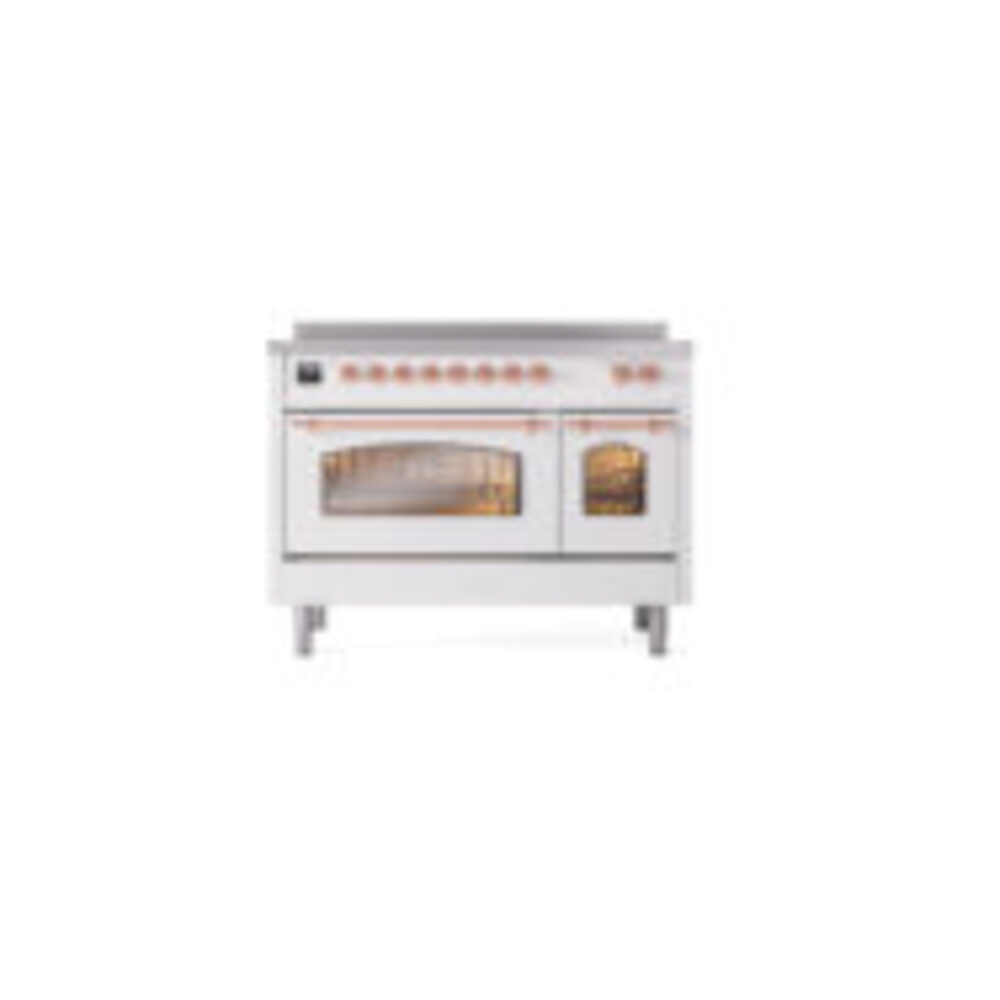 ILVE_UPI486NMPWHP_Nostalgie_II_48"_Dual_Fuel_Range_front_view