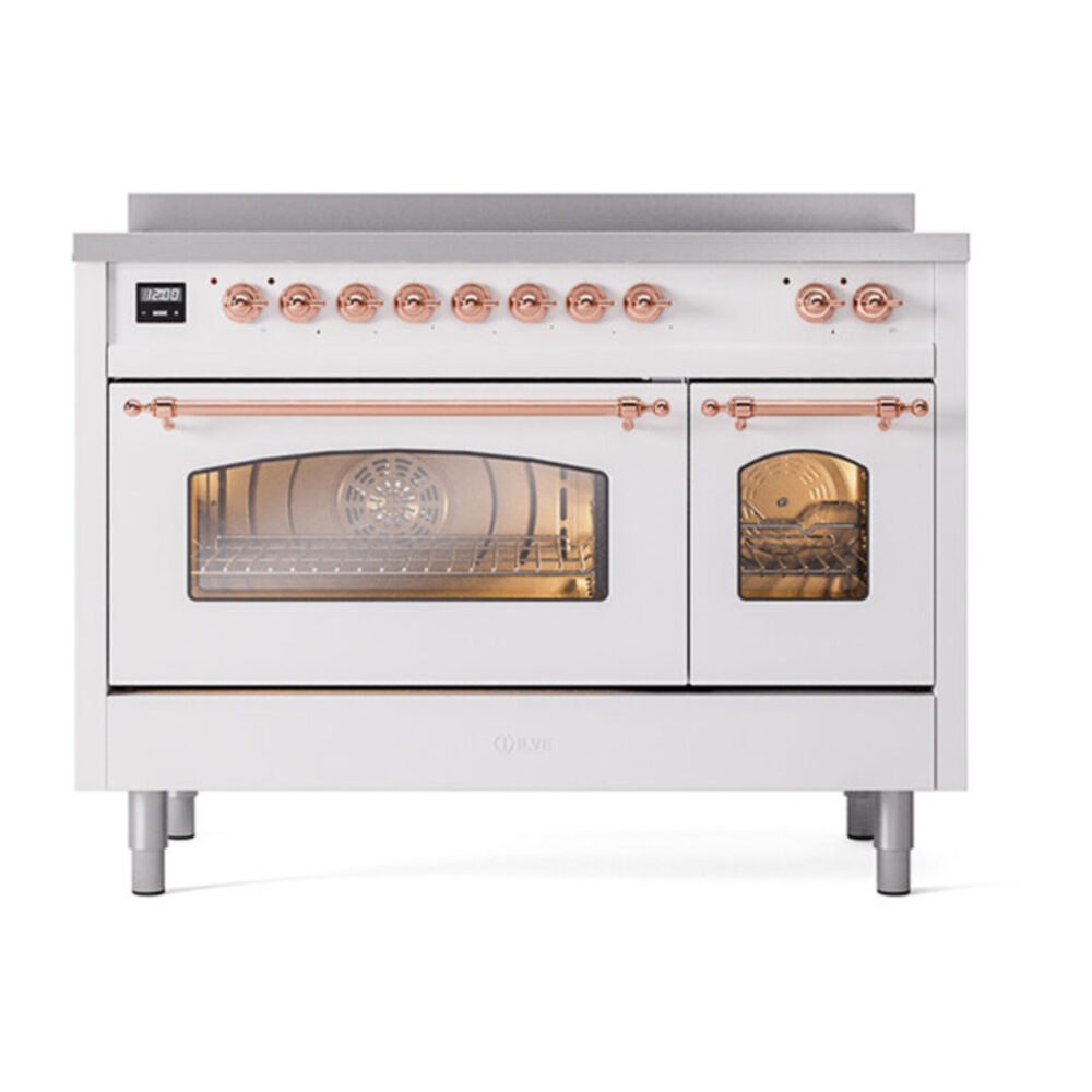 ILVE_UPI486NMPWHP_Nostalgie_II_48"_Dual_Fuel_Range_front_view