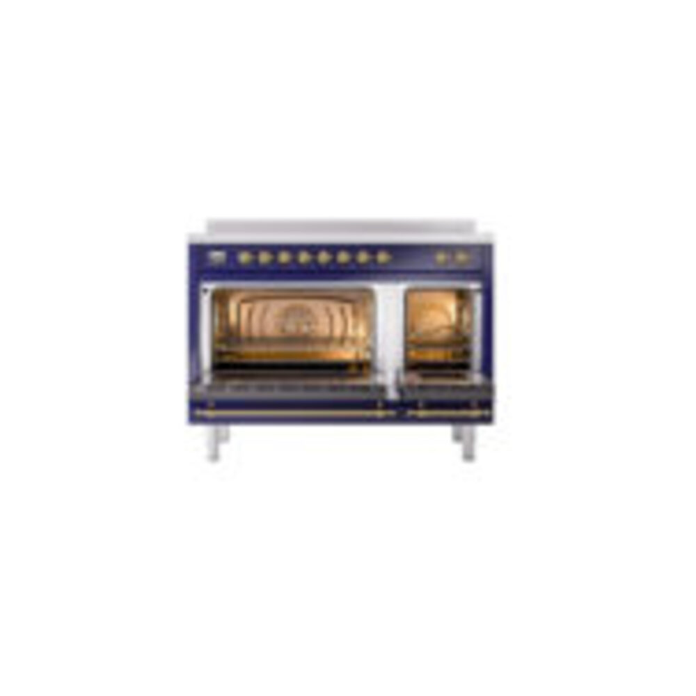 ILVE_UPI486QNMPMBG_Nostalgie_II_48"_Dual_Fuel_Range_oven_door_opened