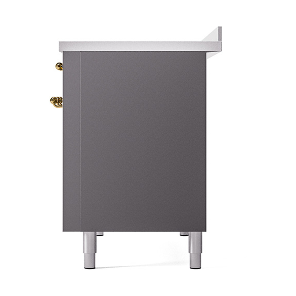 ILVE_UPI486QNMPMGG_Professional_Plus_II_48"_Dual_Fuel_Range_right_side