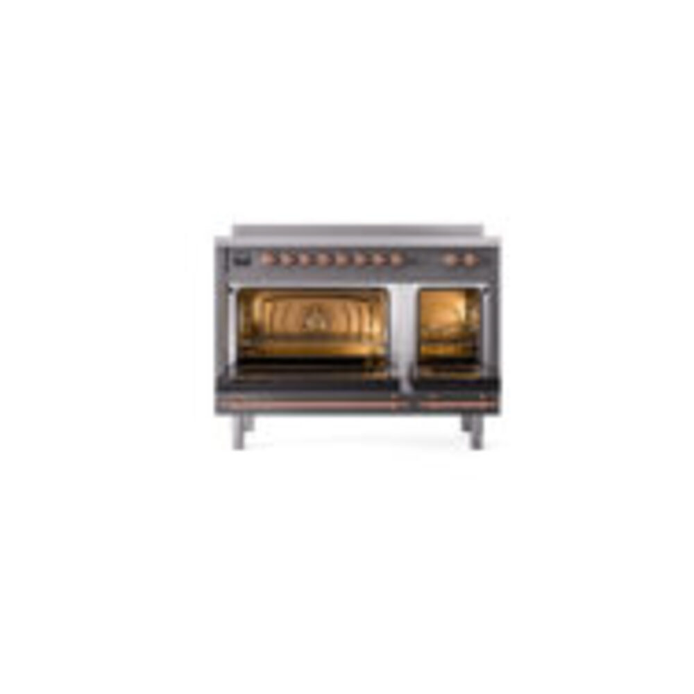ILVE_UPI486QNMPMGP_Professional_Plus_II_48"_Dual_Fuel_Range_oven_door_opened