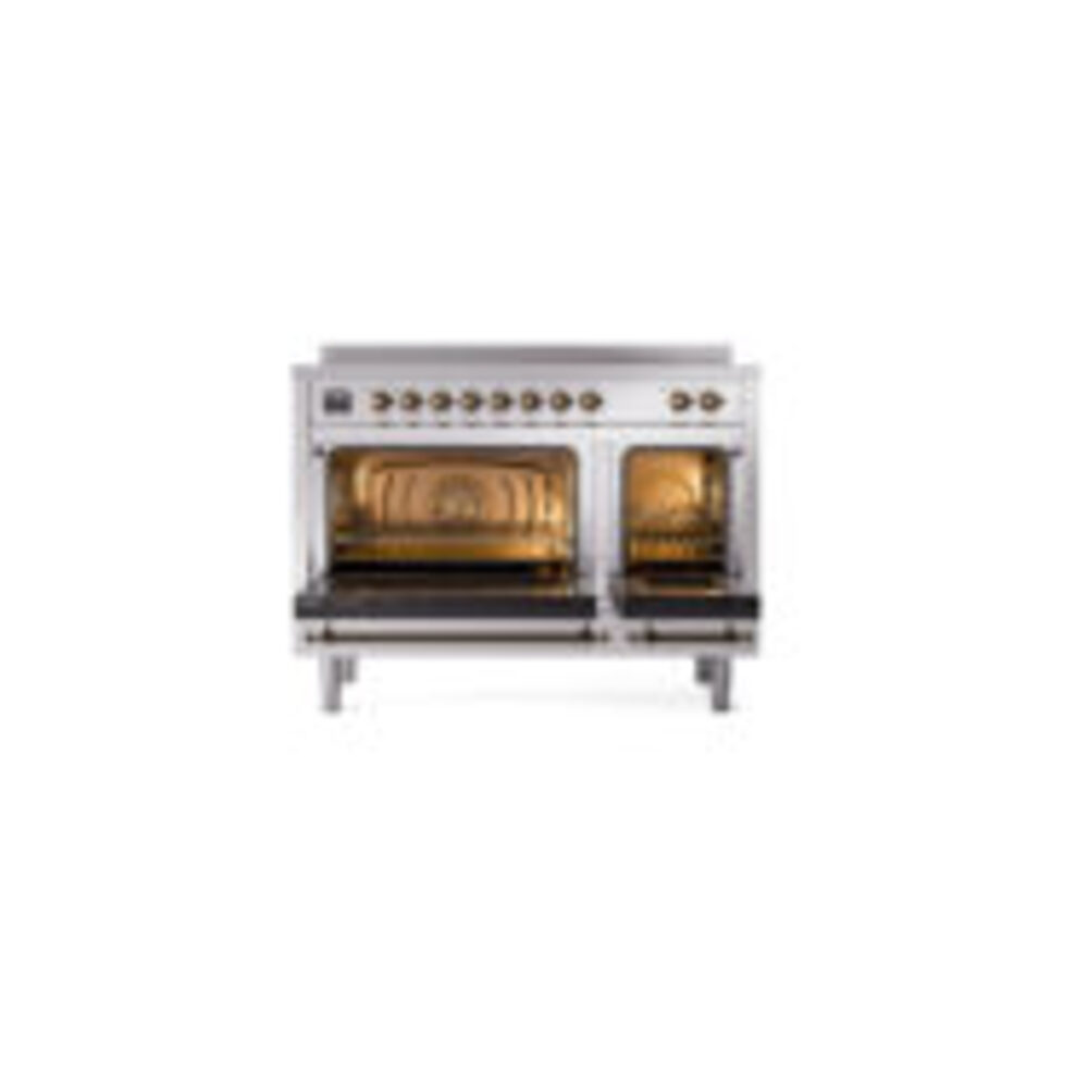 ILVE_UPI486QNMPSSB_Professional_Plus_II_48"_Dual_Fuel_Range_oven_door_opened