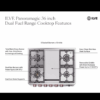 ILVE UPM09FDS3 Panoramagic cooktop features