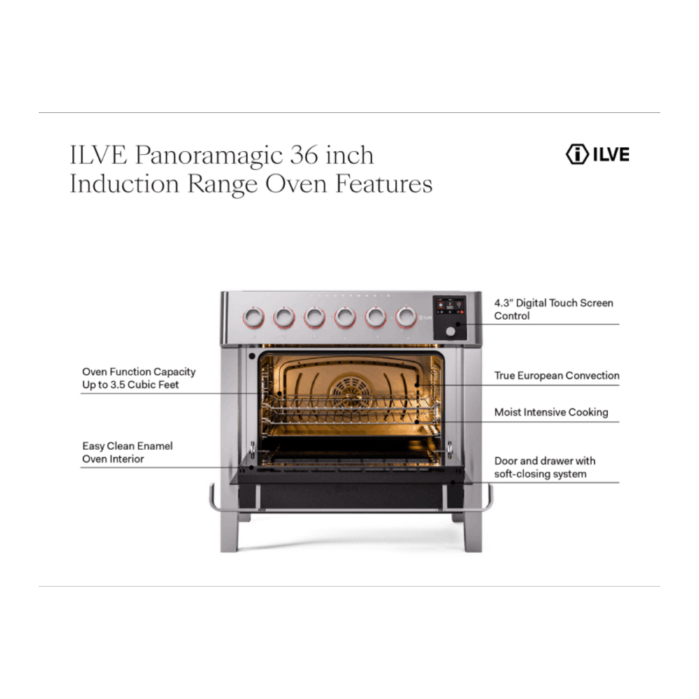 ILVE UPMI09S3MK Panoramagic oven features