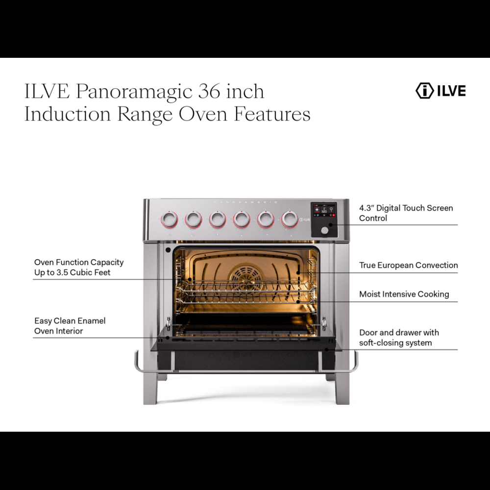 ILVE UPMI09S3MK Panoramagic oven features