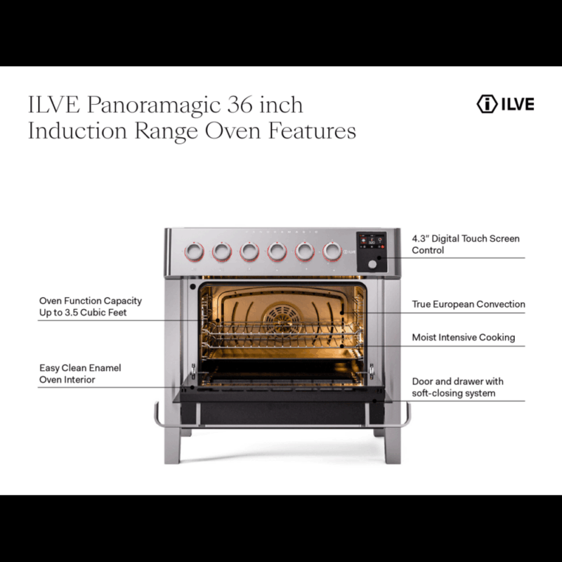 ILVE UPMI09S3SS Panoramagic oven features