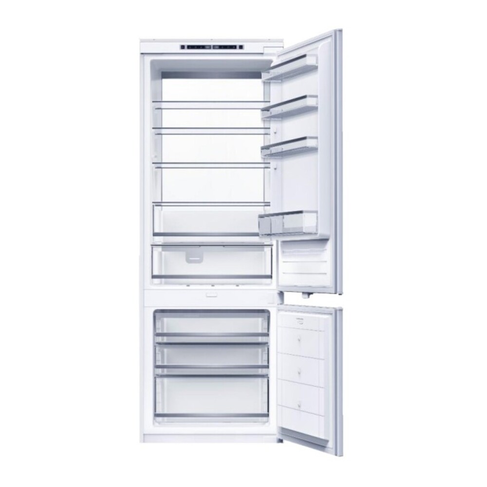 ILVE URBM28SIWPRY 28 inch Bottom Freezer Refrigerator with 12 cu. ft. Capacity, Automatic Ice Maker, in Panel Ready 2 ILVE URBM28SIWPRY doors opened