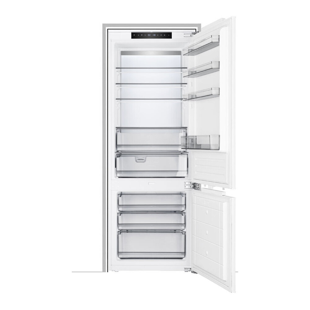 ILVE URBM28SIWPRY 28 inch Bottom Freezer Refrigerator with 12 cu. ft. Capacity, Automatic Ice Maker, in Panel Ready 3 ILVE URBM28SIWPRY doors opened
