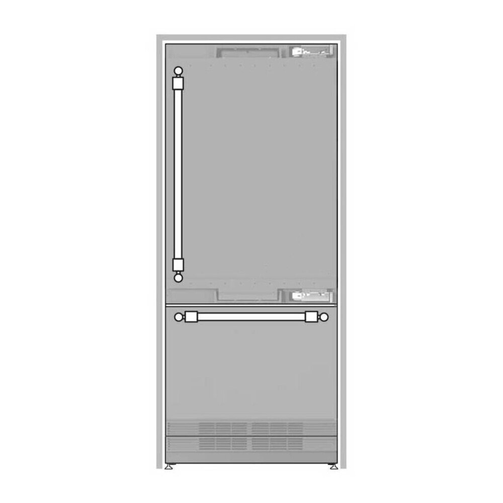 ILVE URBM30SNNPRY 30 inch Built-In Bottom Freezer Refrigerator with 16 cu. ft. Capacity, Reversible Door, Energy Star, Sabbath Mode (Standard Features) 1 URBM30SNNPRY