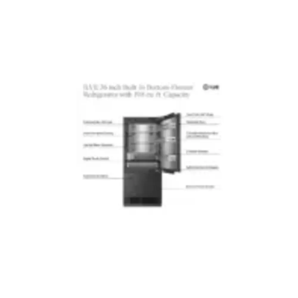 ILVE URBM36SIWPRY 36 inch Built-In Bottom Freezer Refrigerator with 19.8 cu. ft. Capacity, Reversible Door, Energy Star, Sabbath Mode