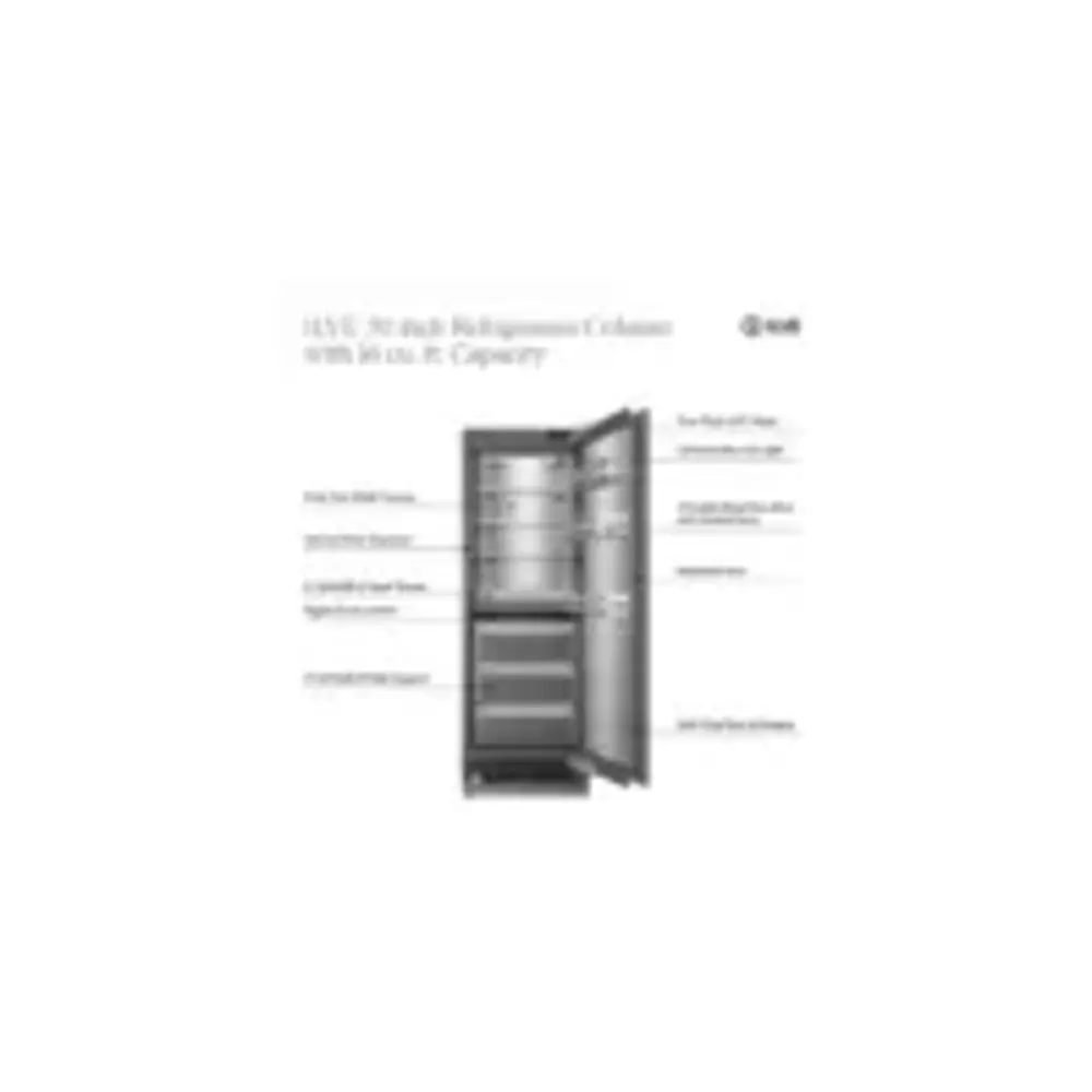 ILVE URFC30SNW 30 inch Refrigerator Column with 16 cu. ft. Capacity, Internal Water Dispenser, Reversible Door