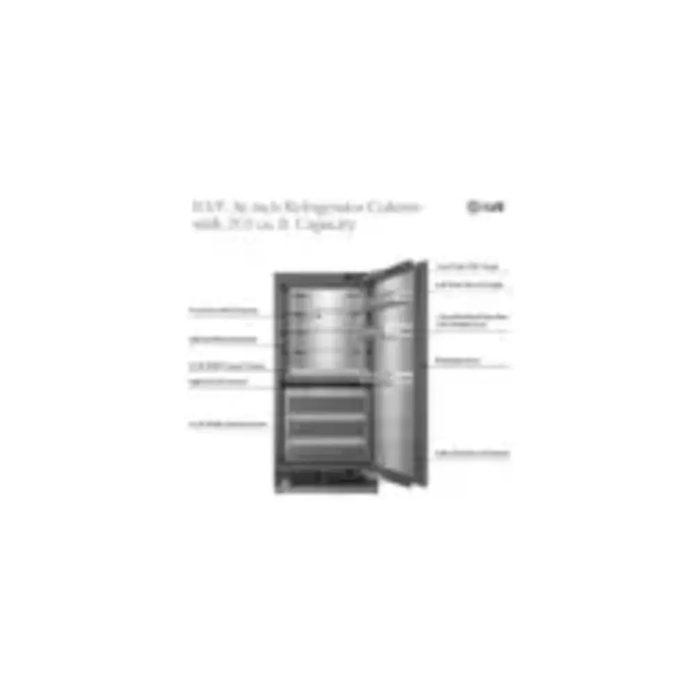ILVE URFC36SNW 36 inch Refrigerator Column with 20.1 cu. ft. Capacity, Internal Water Dispenser, Reversible Door