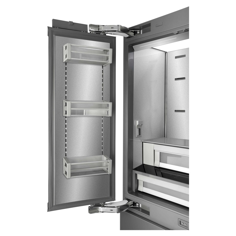 ILVE URFD36S 36 inch Built-In Bottom Mount French Door Refrigerator with 19.5 cu. ft. Capacity, Energy Star, Sabbath Mode