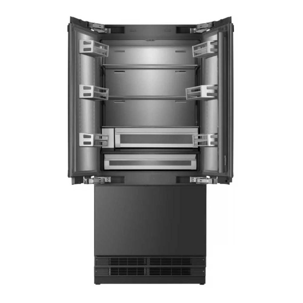 ILVE URFD36S 36 inch Built-In Bottom Mount French Door Refrigerator with 19.5 cu. ft. Capacity, Energy Star, Sabbath Mode