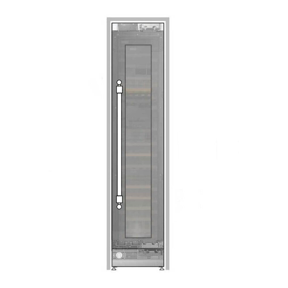 ILVE UWFC18BNNPRY 18 inch Built-In Triple Zone Wine Column with 68 Bottle Capacity, in Panel Ready 1 UWFC18BNNPRY