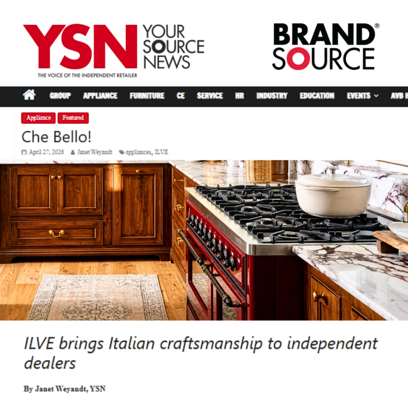 ILVE Italian luxury range featured by BrandSource for independent appliance dealers